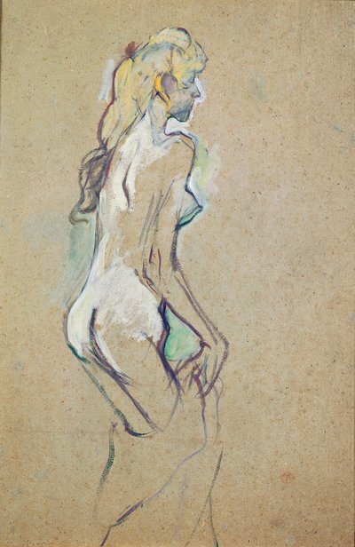 Naken ung flicka av Henri de Toulouse Lautrec